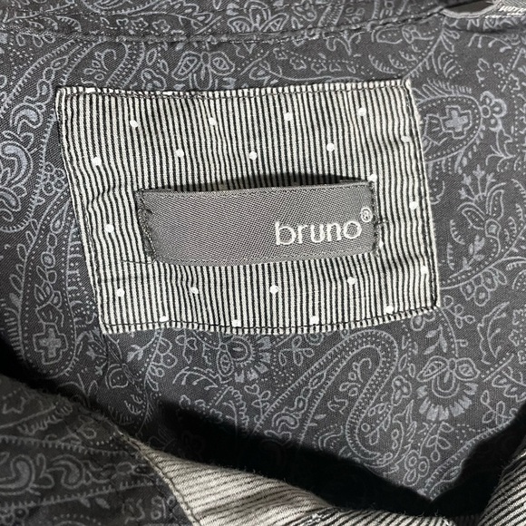 Men's Bruno Gray Casual Button Down Shirt Size XL - Picture 5 of 7